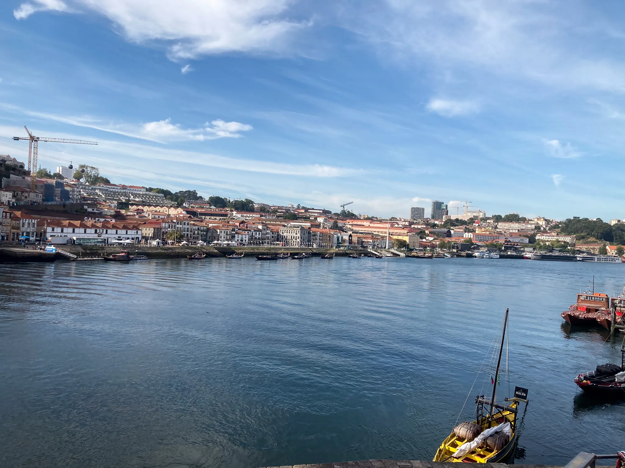 Vue sur le fleuve du Douro à Porto