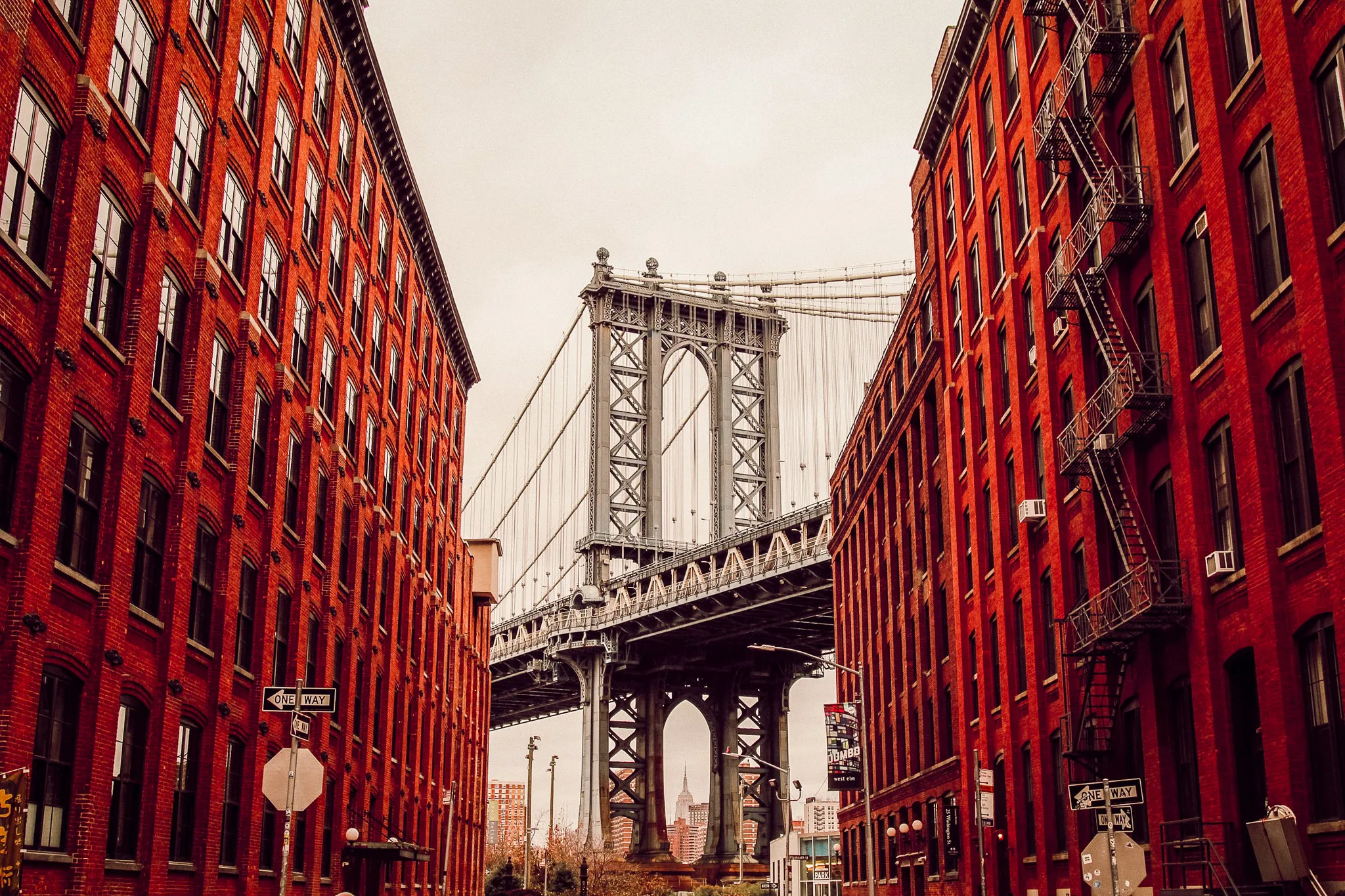 Visiter New York en 5 jours — Vue du Manhattan Bridge depuis le Dumbo