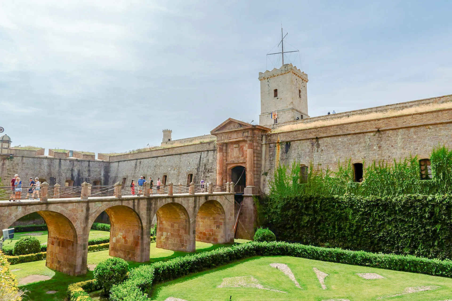 Le château de Montjuic à Barcelone, en Espagne