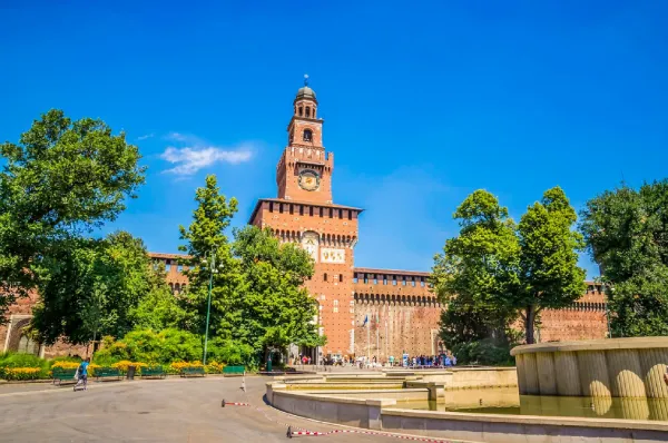 Visite du château des Sforza à Milan en Italie