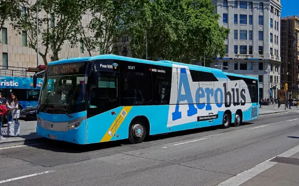 Transfert en Aérobus depuis/vers l'aéroport de Barcelone en Espagne