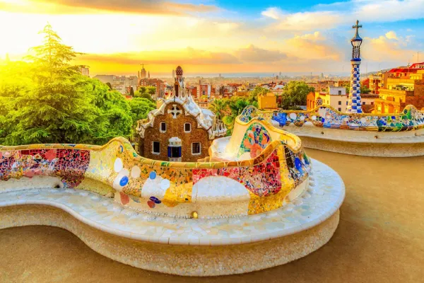 Visite guidée avec billet coupe-file du Parc Guell à Barcelone en Espagne